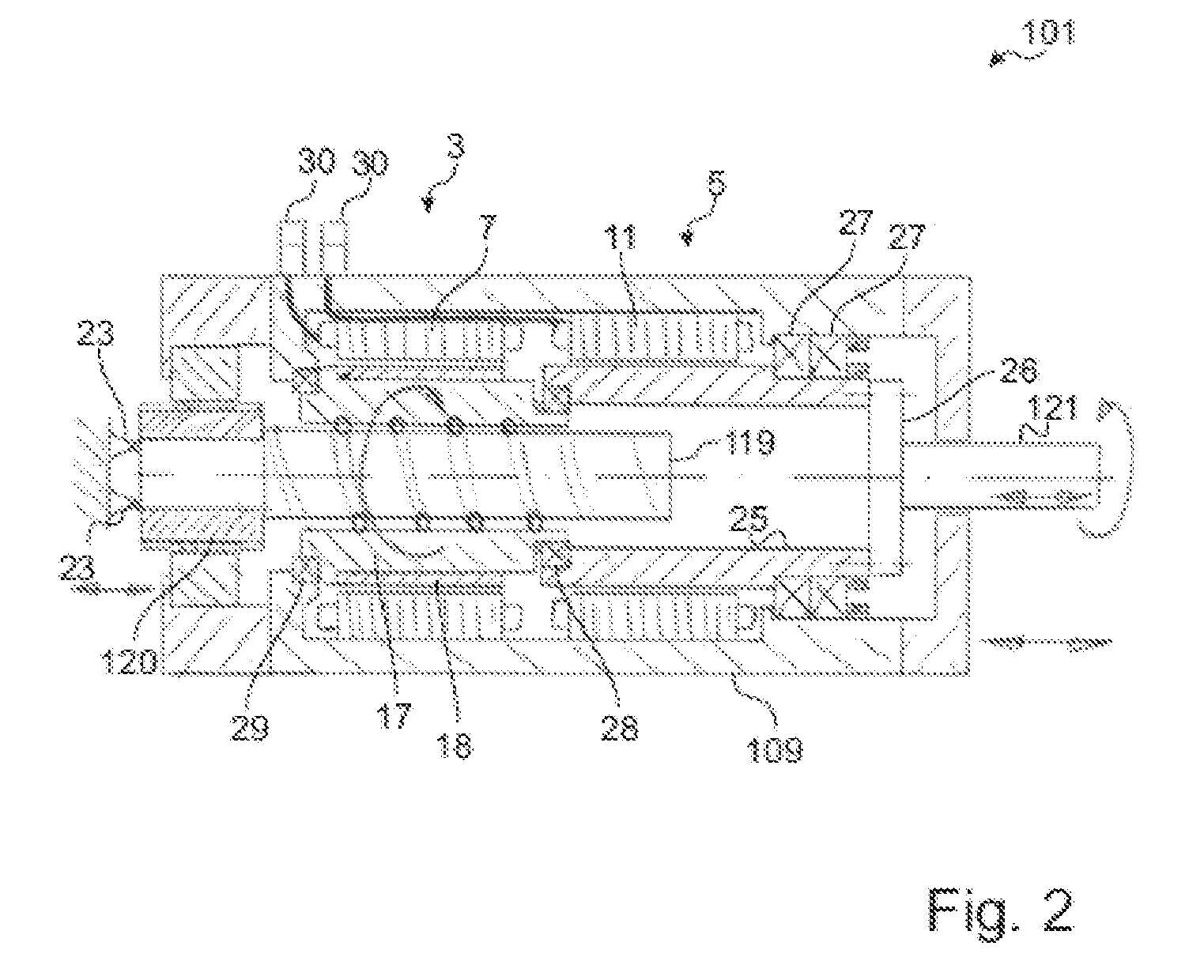 Drive apparatus for driving a worm of an injection molding machine