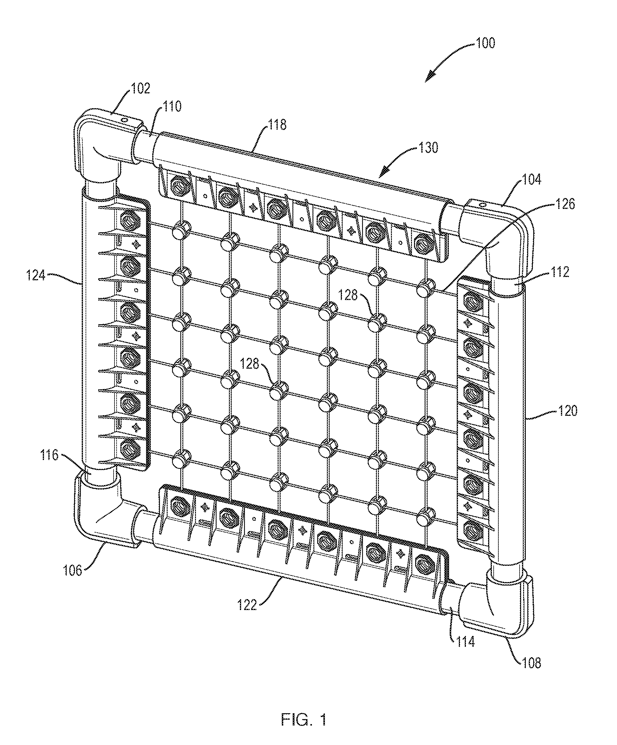 Light weight rocket propelled grenade net protection system and manufacturing process