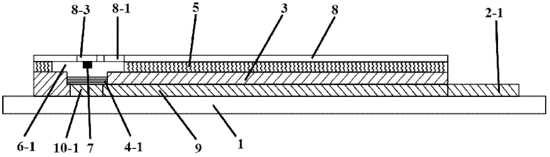 Full-solid urase electrode and preparation method thereof