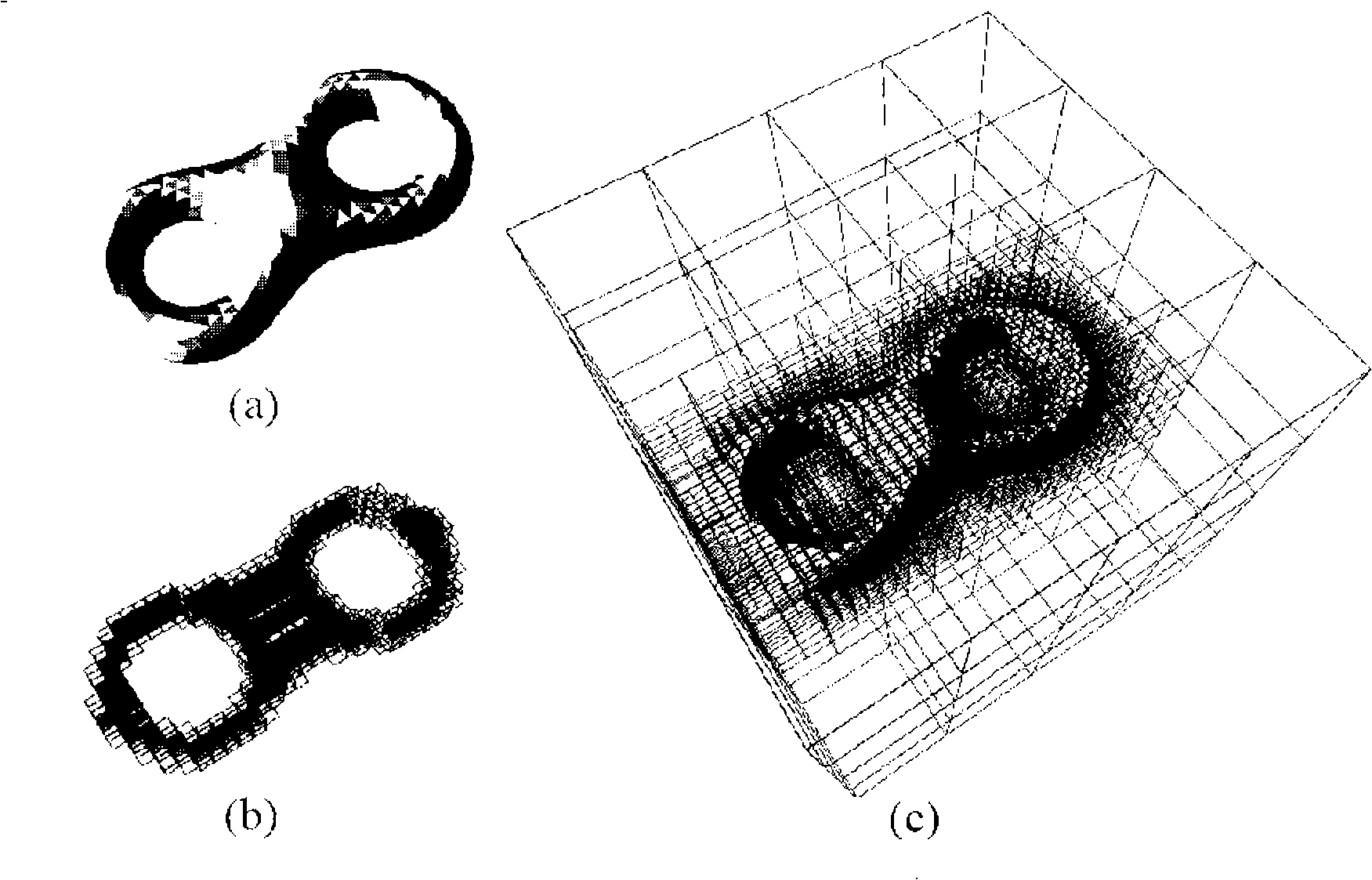 Method for building grid surface by point cloud