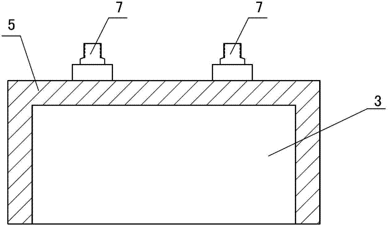 Large-capacity nickel-hydrogen square battery with low internal resistance