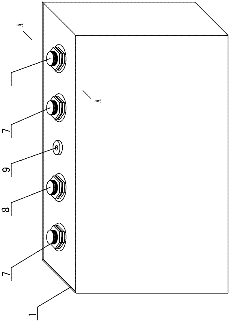 Large-capacity nickel-hydrogen square battery with low internal resistance