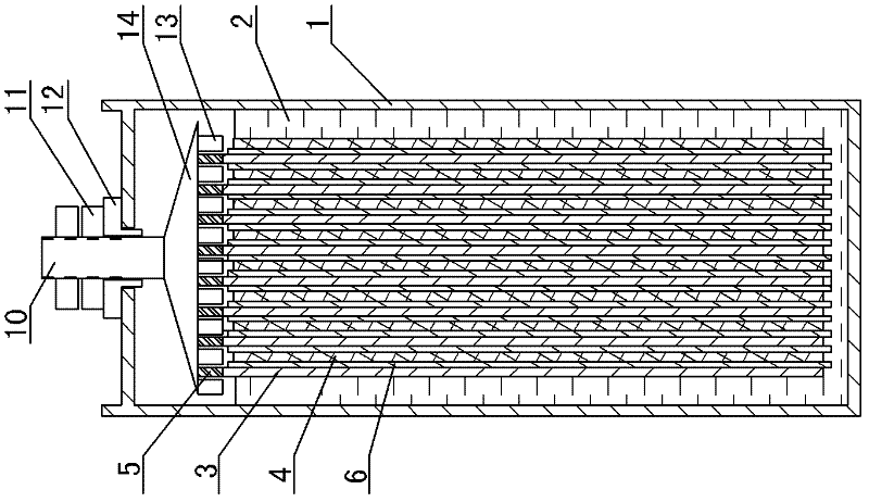 Large-capacity nickel-hydrogen square battery with low internal resistance