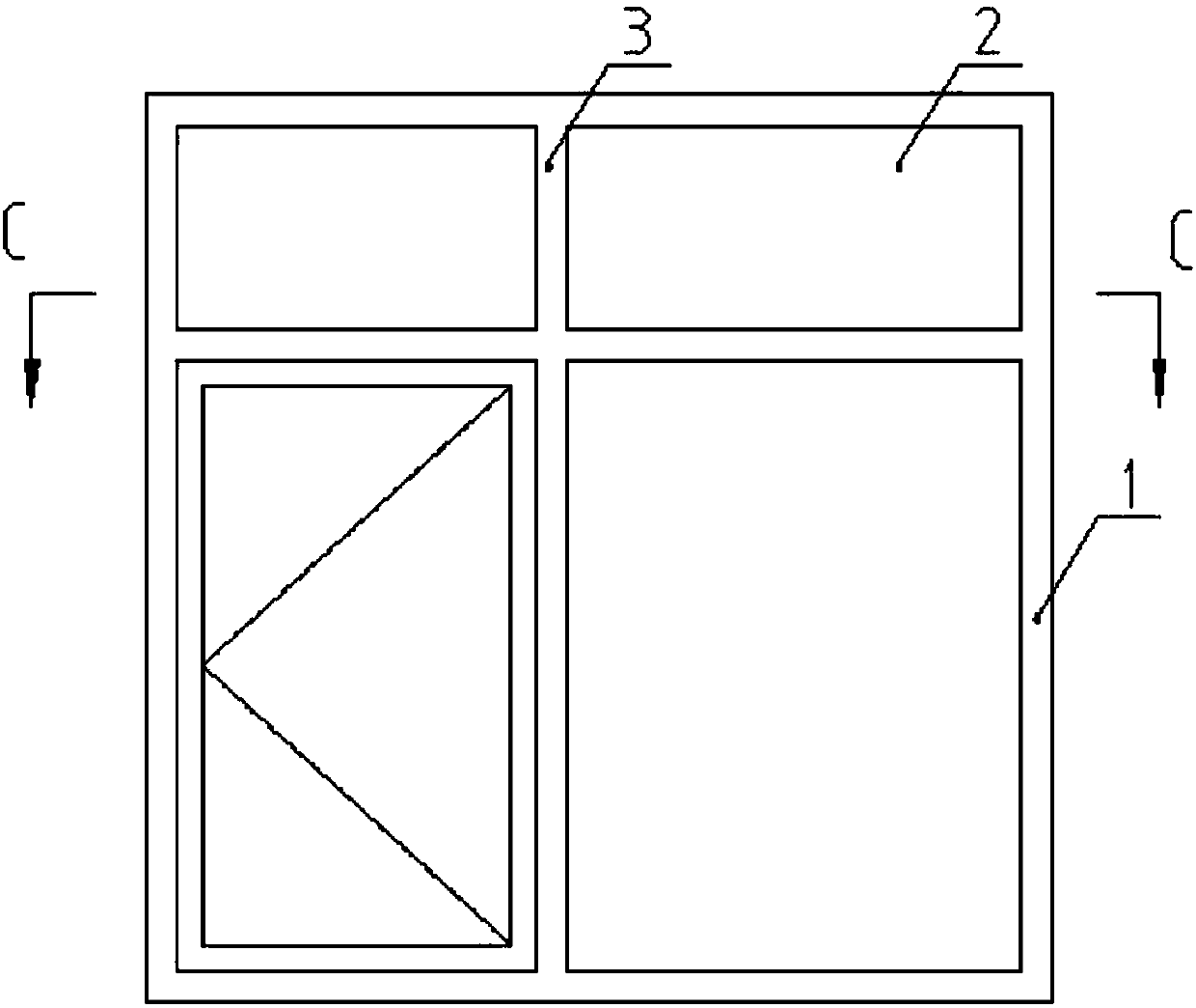 High flame-retardant and high-temperature-resistant aluminum alloy fireproof door