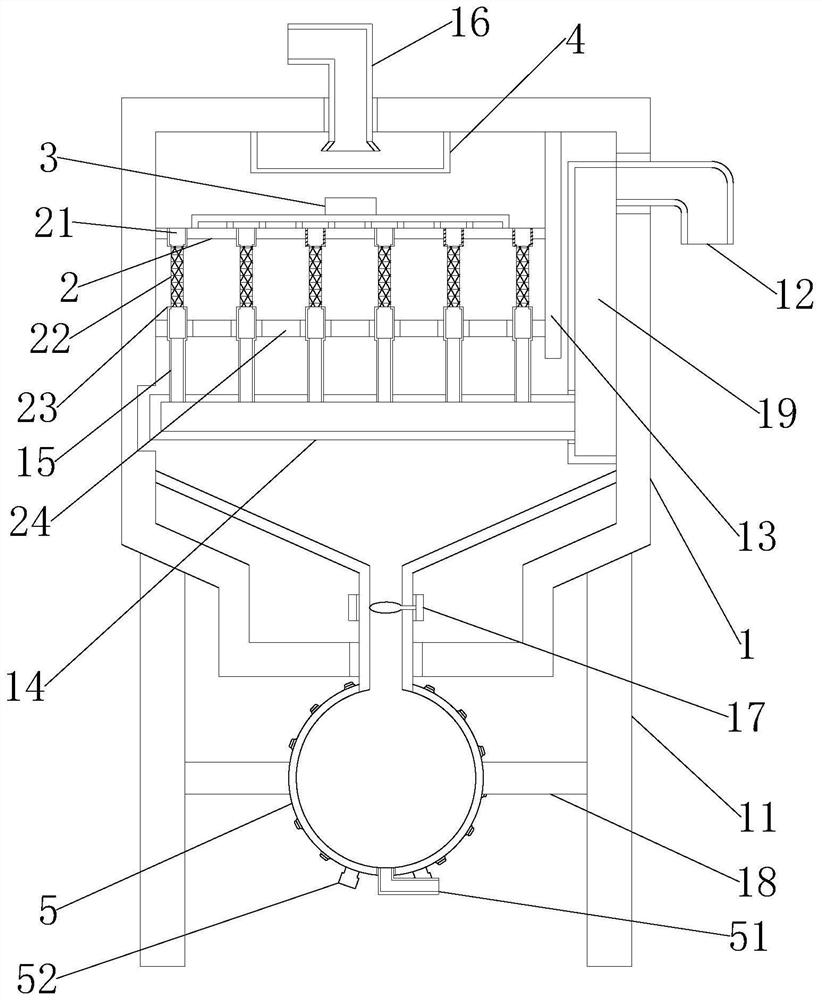 Self-cleaning air dust removal device