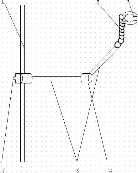 Arm lever type folding multifunctional bracket