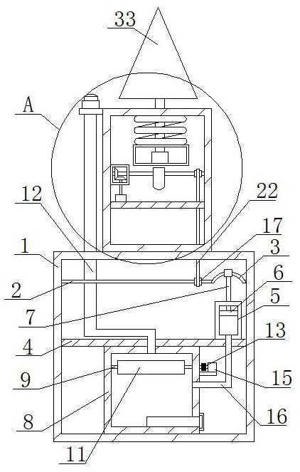 Anti-blocking pump valve pipeline with garbage collection function