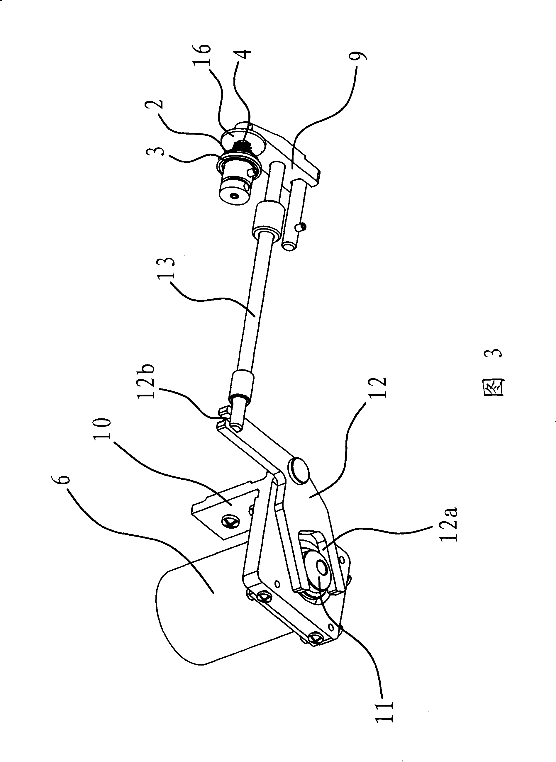 Control device for yarn trapper in sewing machine