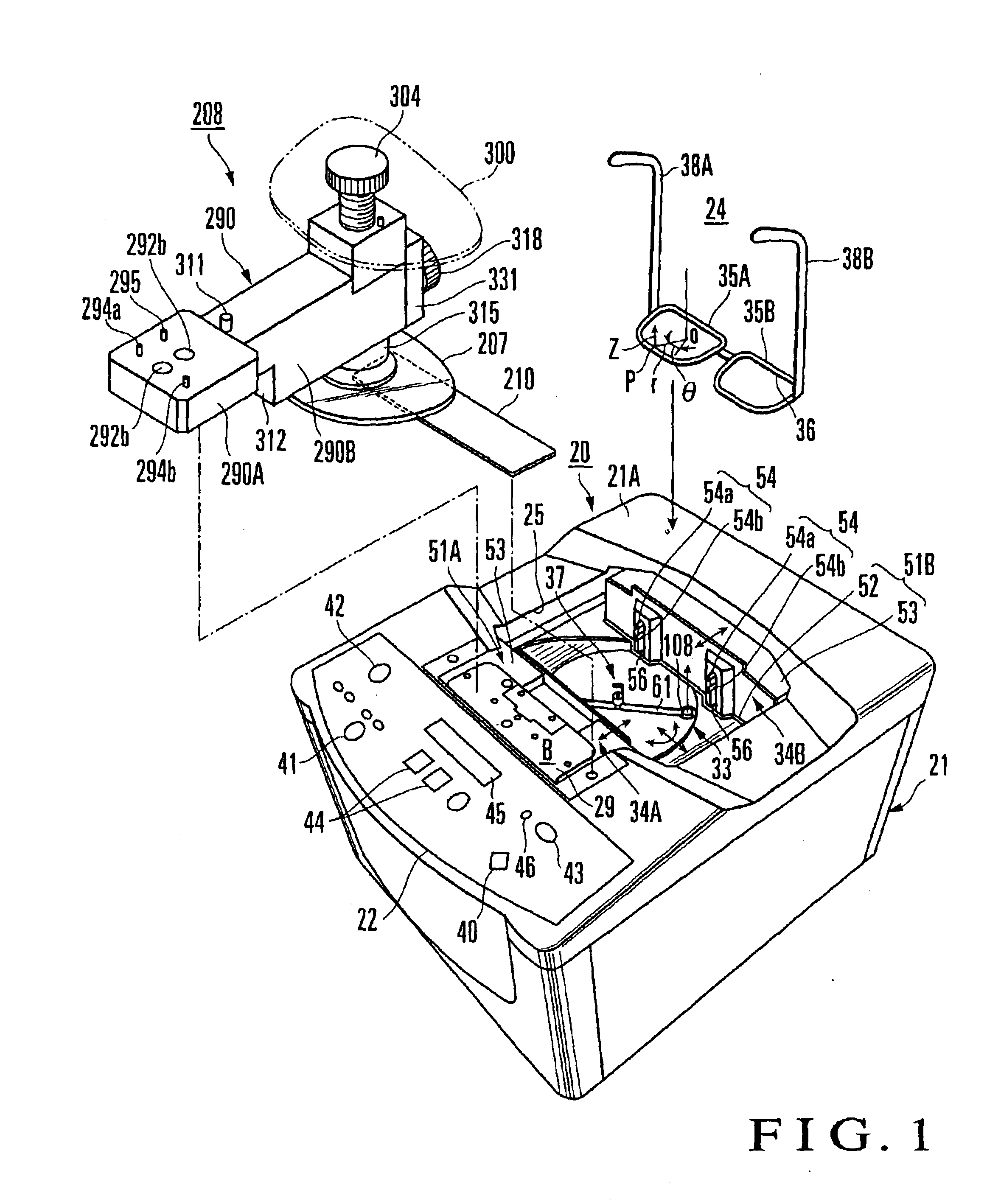 Spectacle frame shape measuring apparatus