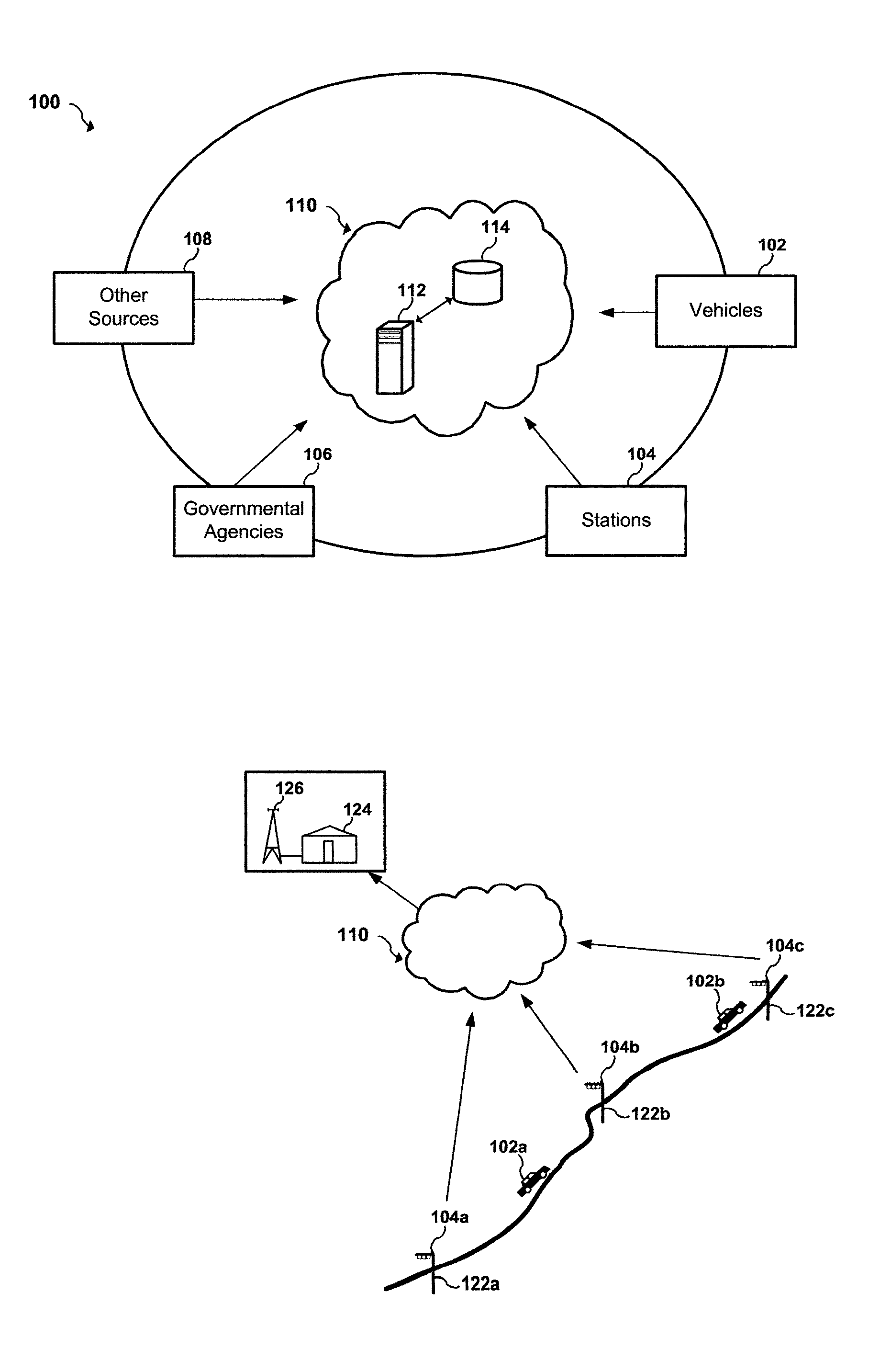 Apparatus and system to manage monitored vehicular flow rate
