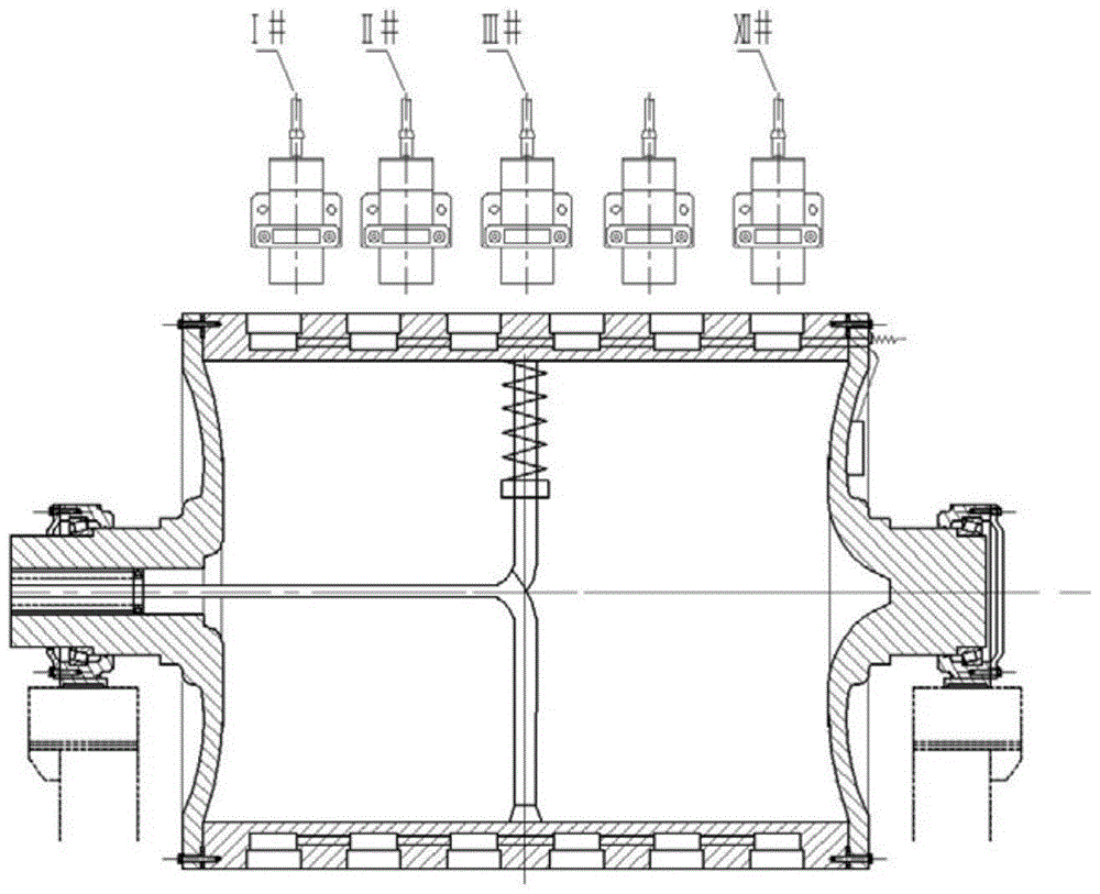 A wireless detection system for the surface temperature of the drying cylinder of a paper machine