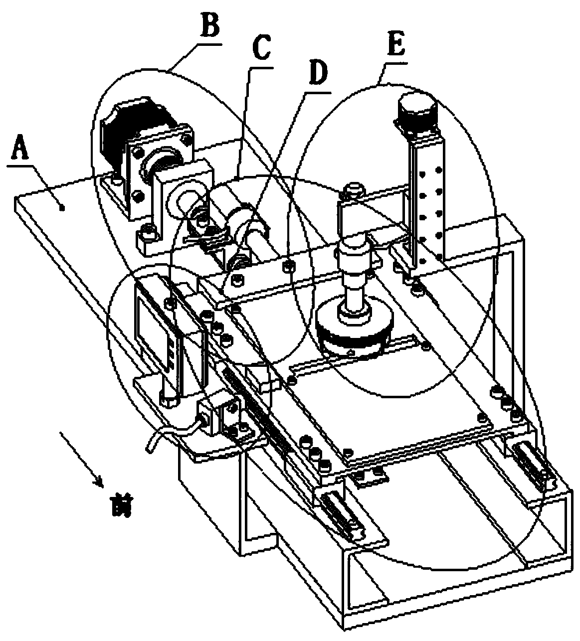 Reciprocating type mechanical friction interface in-situ information acquisition device