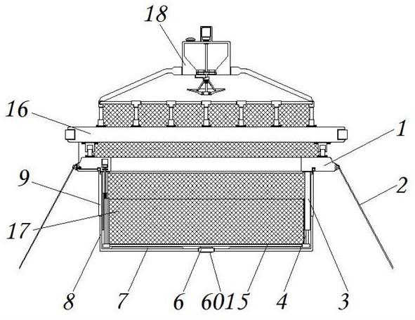 Aquaculture shallow water net cage with adjustable aquaculture density and using method thereof