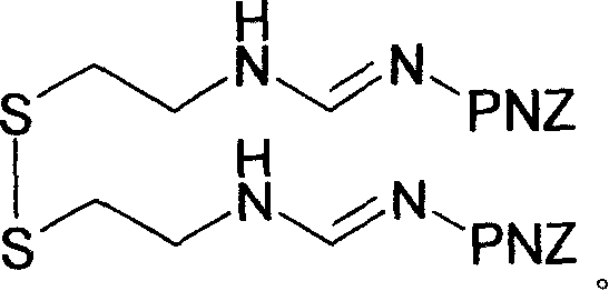 Imipenem intermediate and preparation method of imine peinan