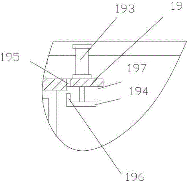 Fire-fighting main machine housing handling mechanism with automatic locking function