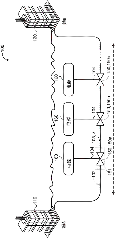 Locally powered optical communication network