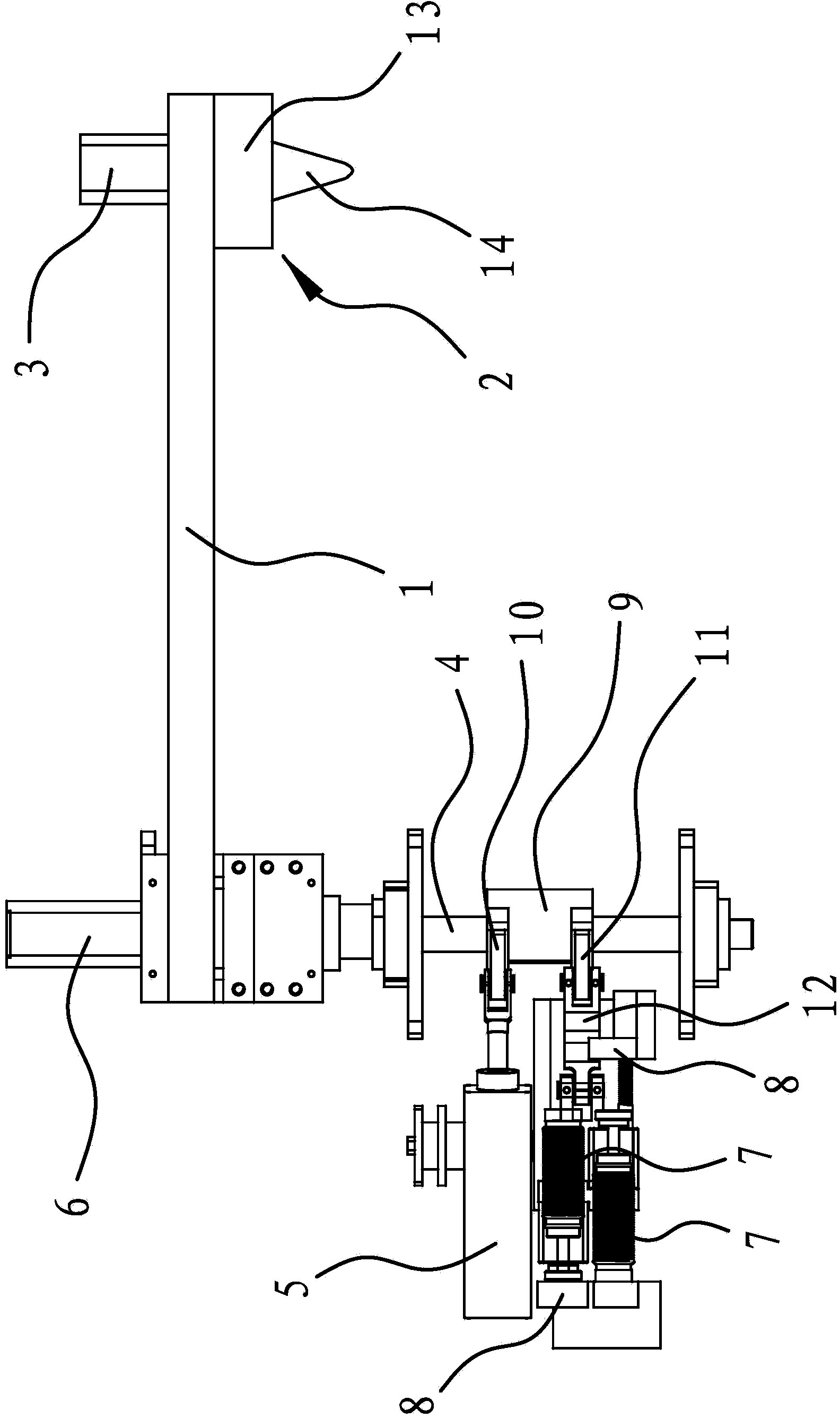Automatic feeding device of red flushing furnace