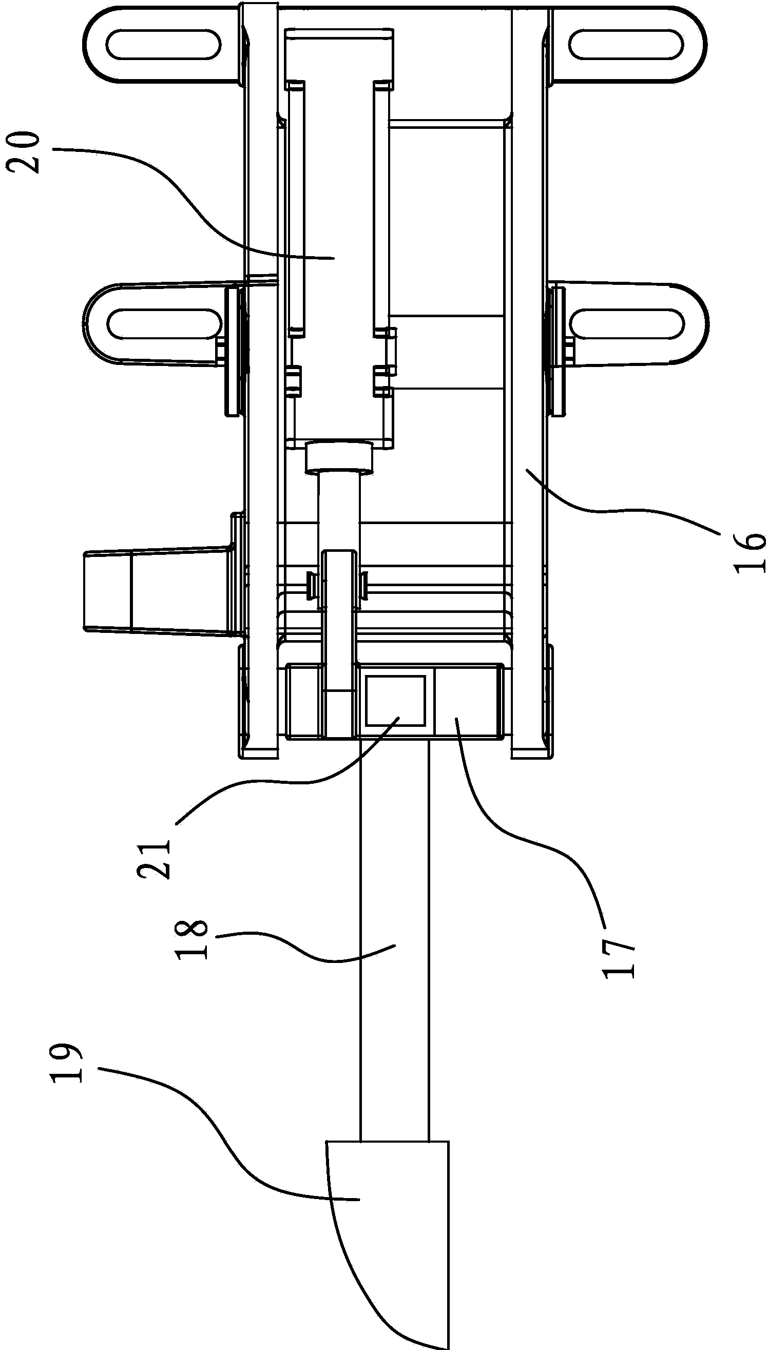 Automatic feeding device of red flushing furnace