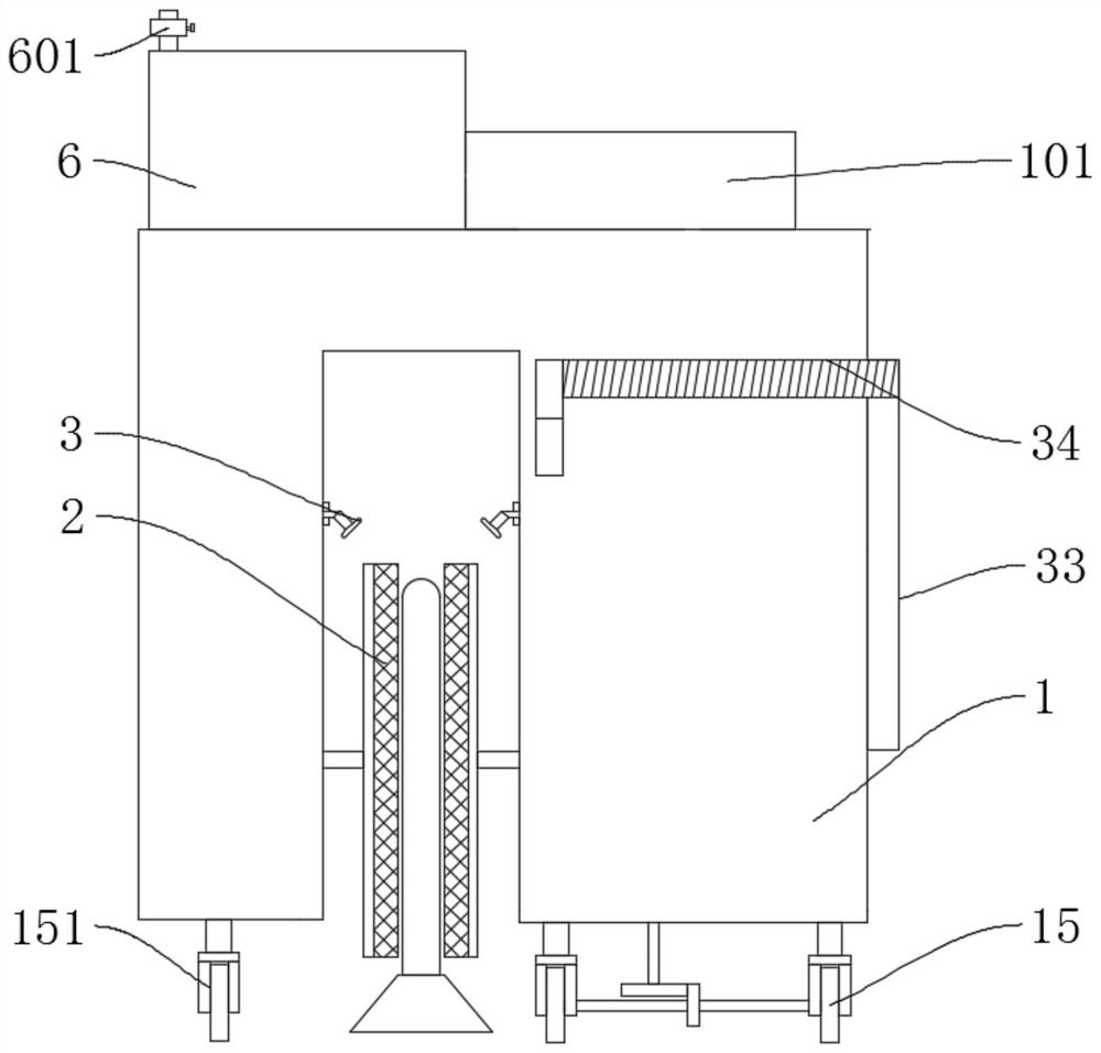 Road bridge cleaning device and using method