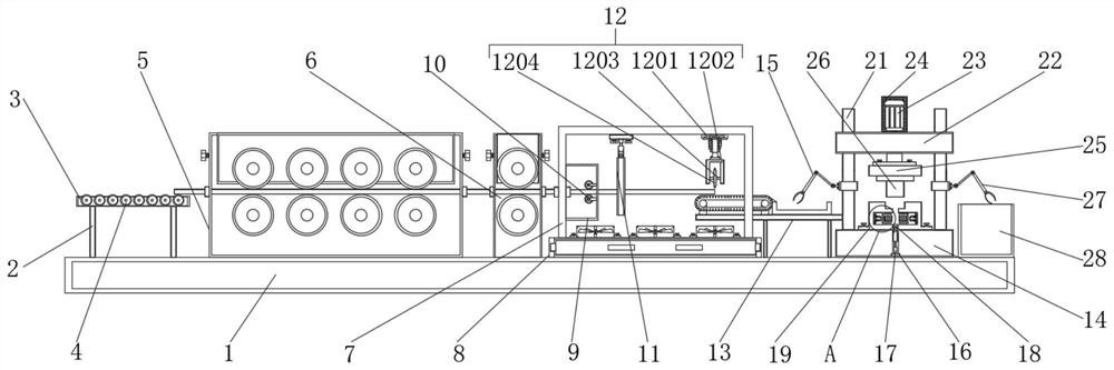 Tail-bundled bolt machining facility and technology