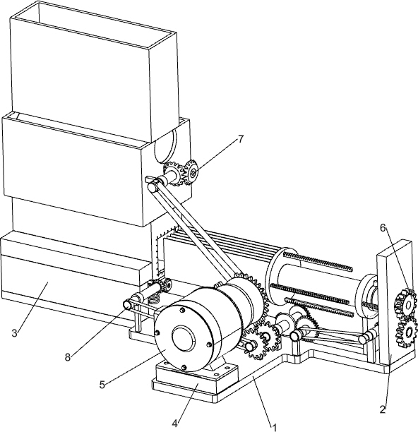 A radish cutting device for food processing