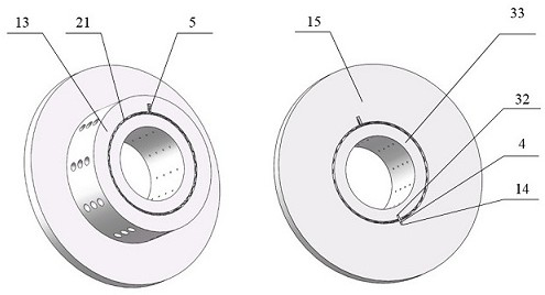 Static pressure gas radial bearing with elastic wave foil support