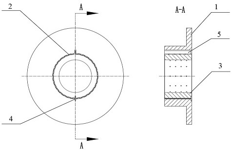 Static pressure gas radial bearing with elastic wave foil support