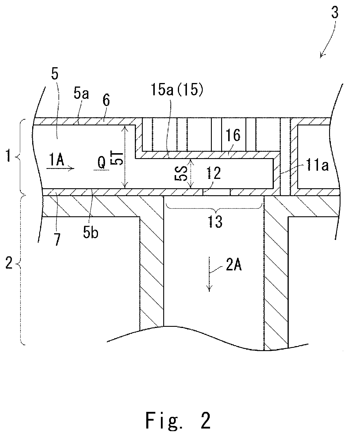 Connection structure between dielectric waveguide line and waveguide
