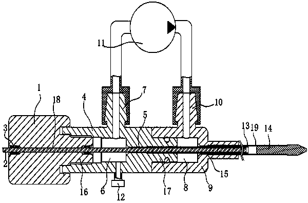 Water cooling structure of laser surgical instruments