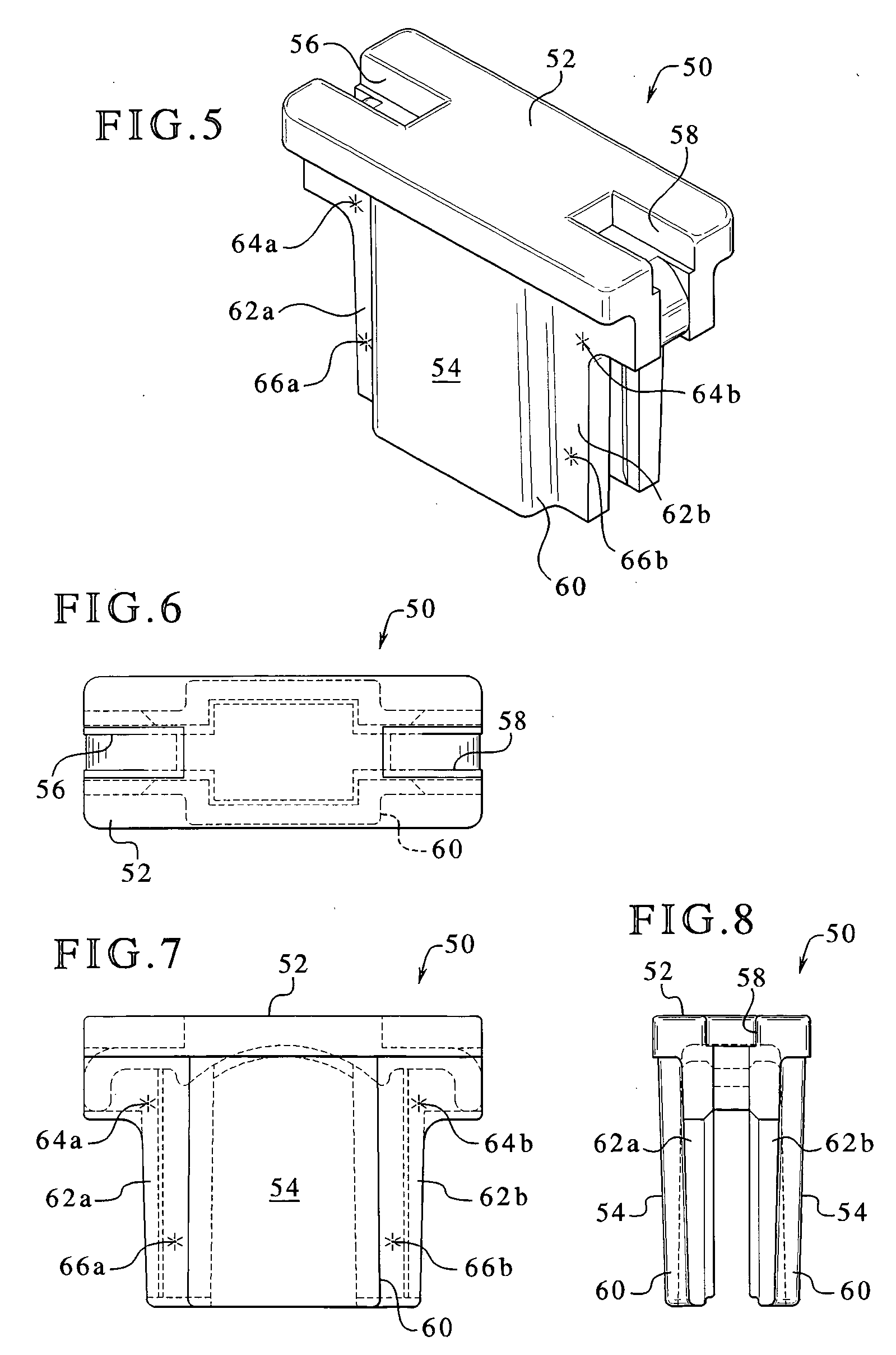 Low profile automotive fuse