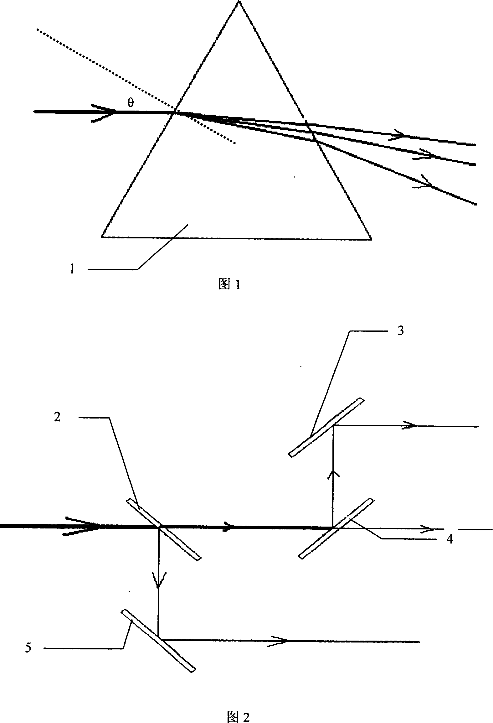 Light path structure for implementing spectral of YAG laser frequency doubling multiple harmonic