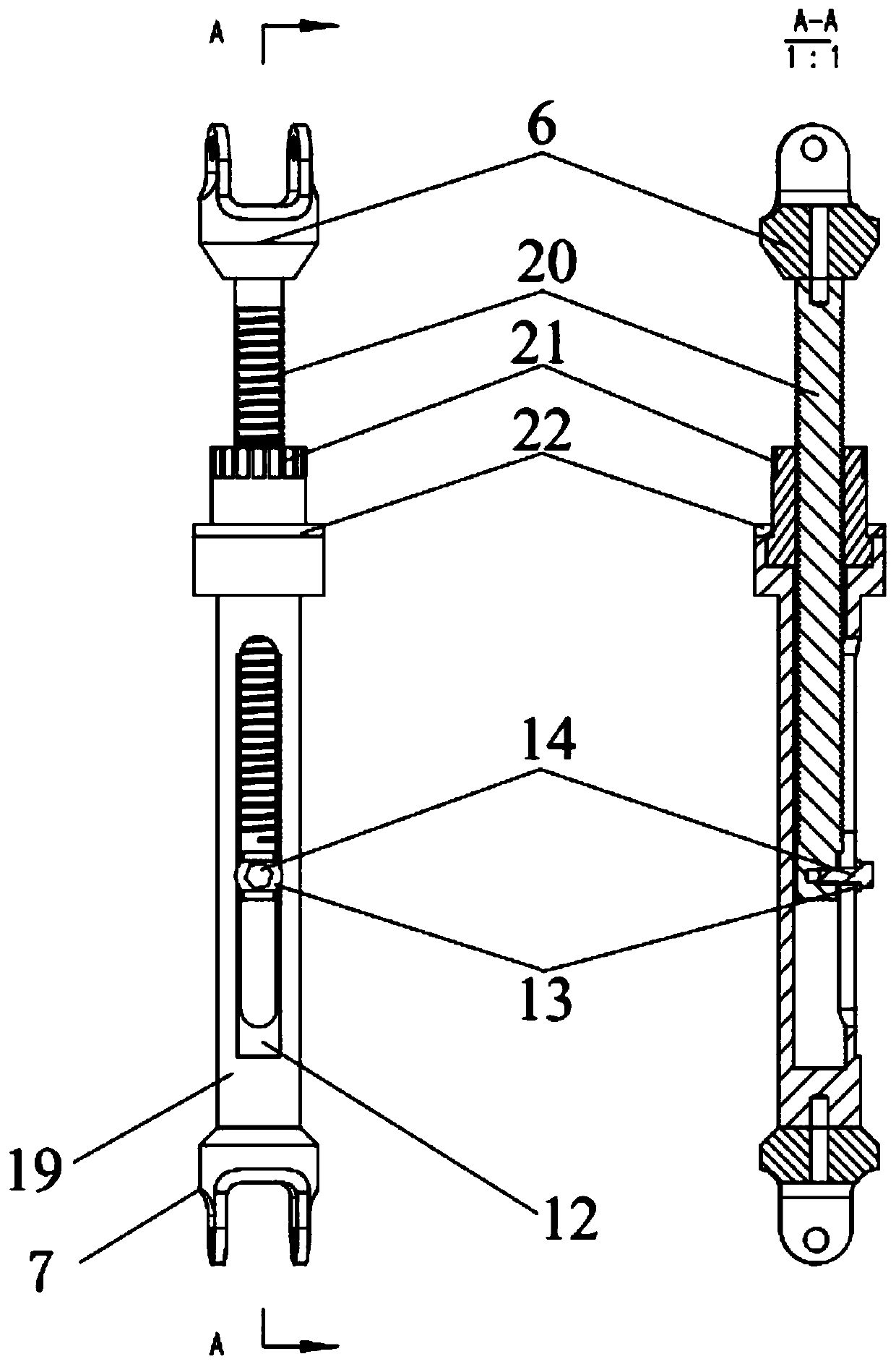 Three-link-parallel-connection external fixator for tibia malformation correction