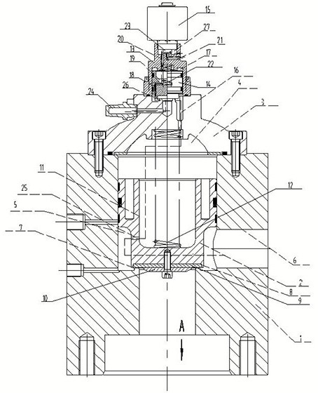 Piston type multi-stage high-pressure gas switch