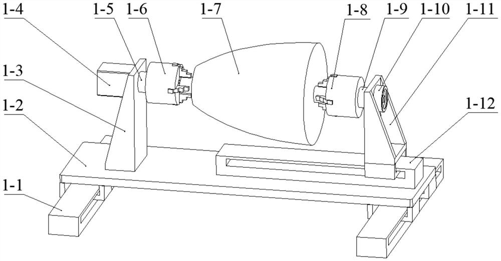 Rotary curved surface structure composite material additive manufacturing device