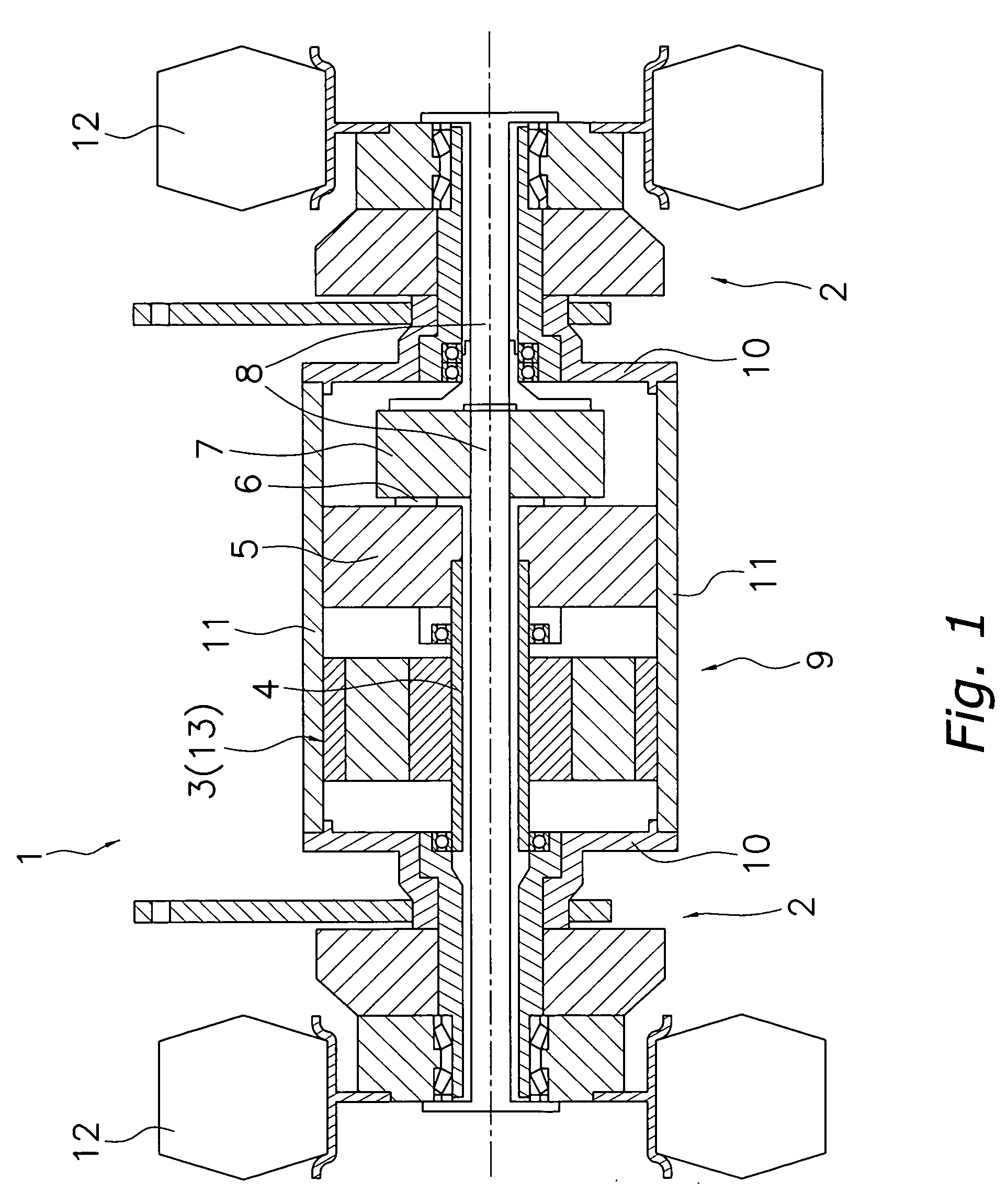 Drive device for motor vehicle