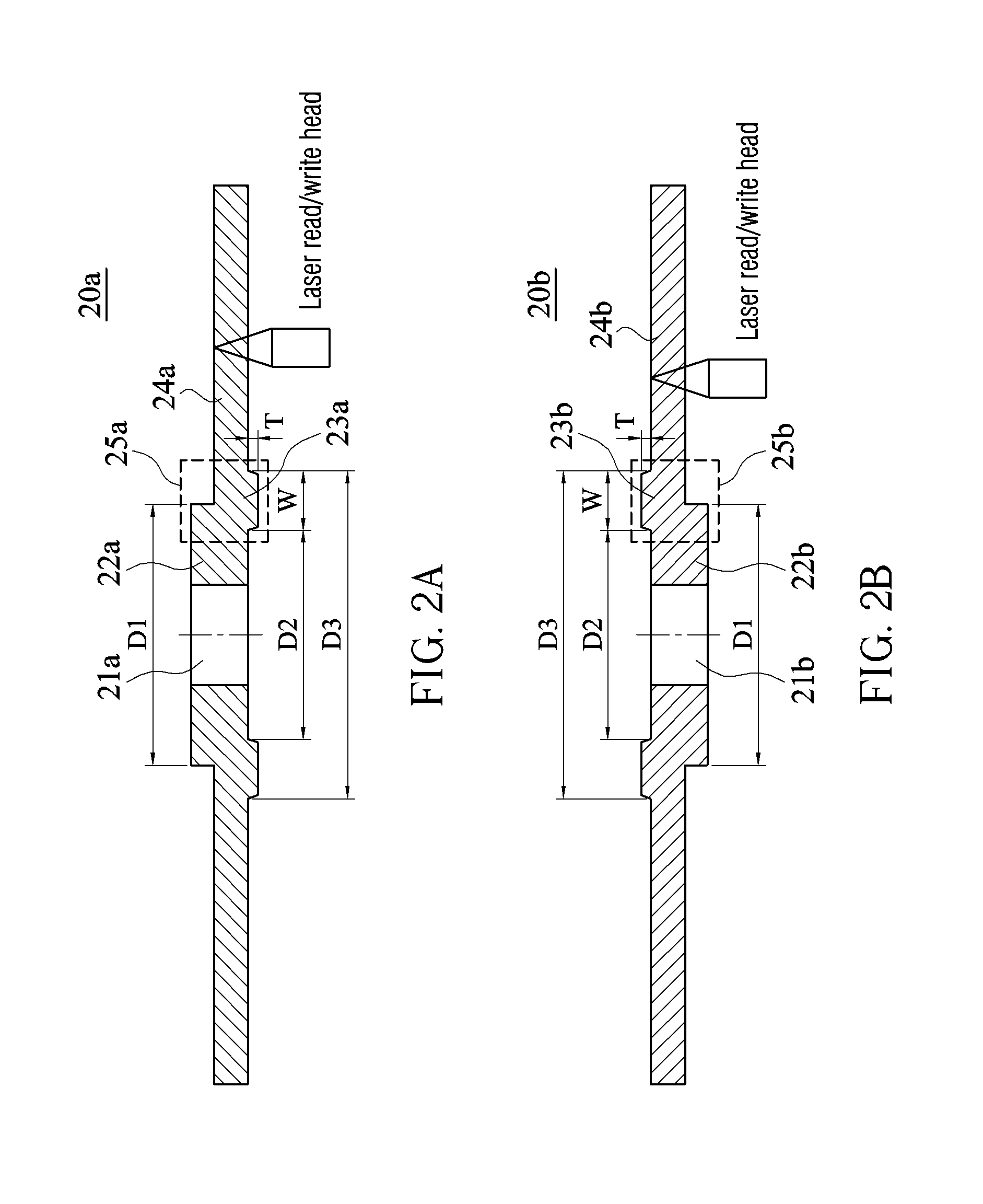 Optical disc with thicker supporting section and thinner recording section