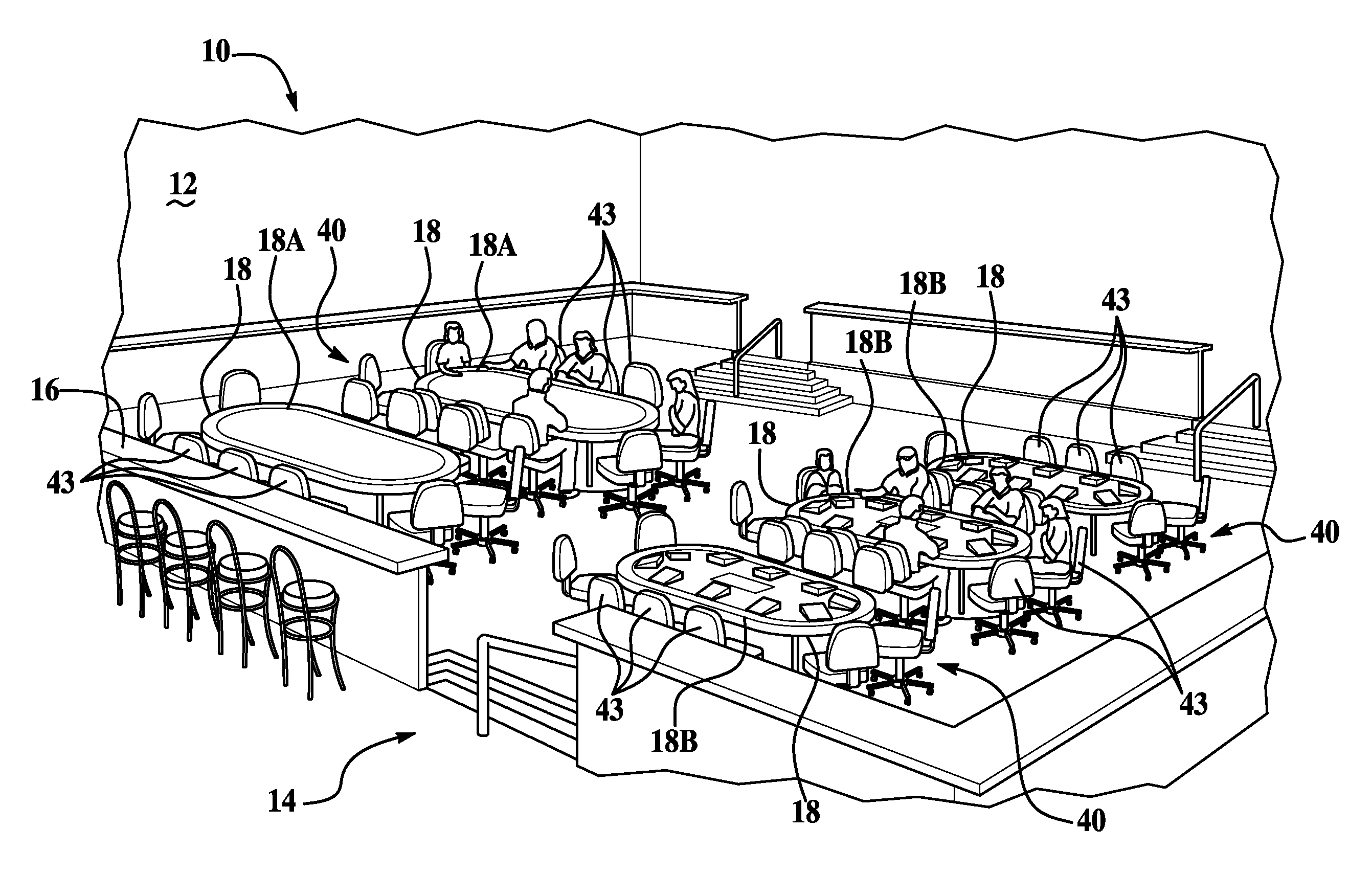 Method of reserving a seat at a gaming table