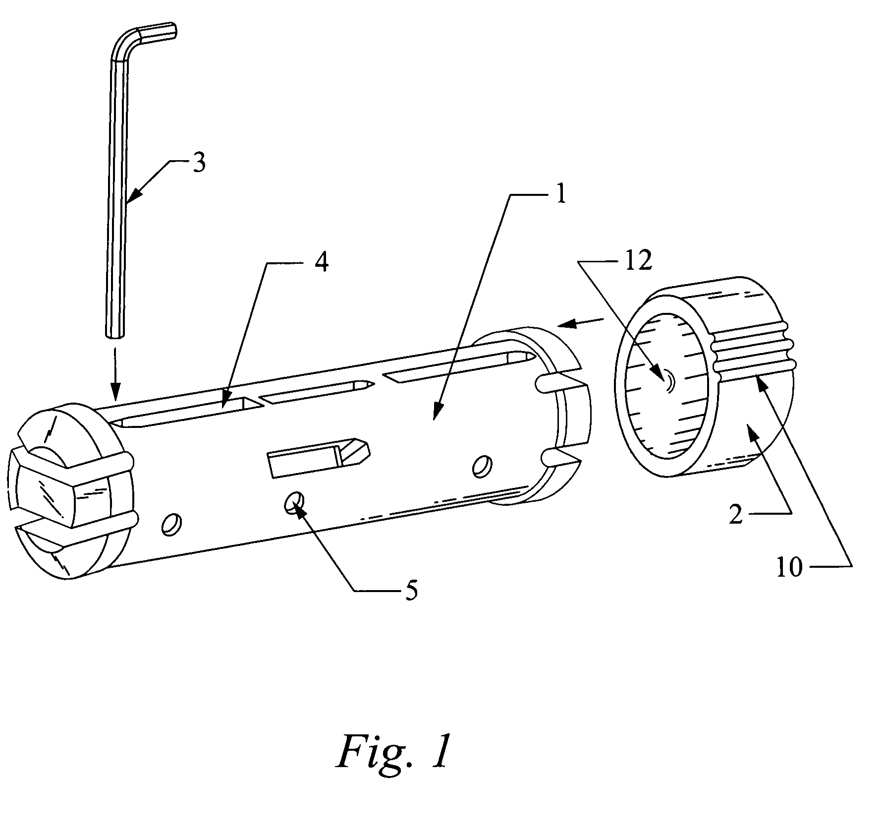 Tool handle for holding multiple tools of different sizes during use