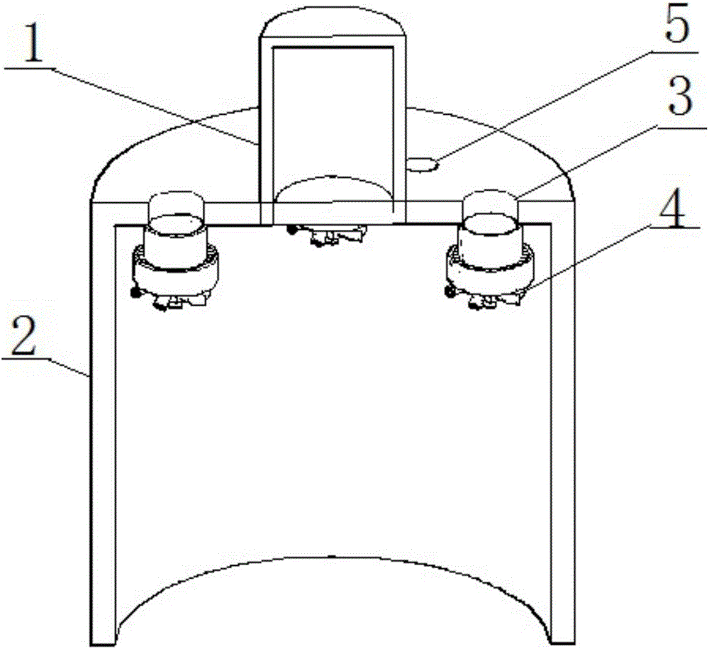 Negative pressure bucket applicable to ocean wind power and capable of downwards penetrating to position below sea bottom surface, and installation method