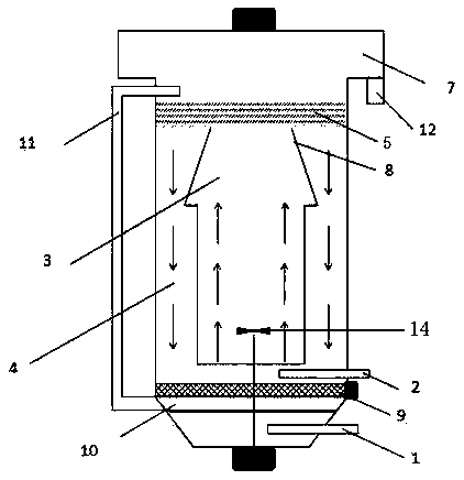 Defluorination method of fluorine-containing wastewater, and fluidized bed crystallization separator for defluorination