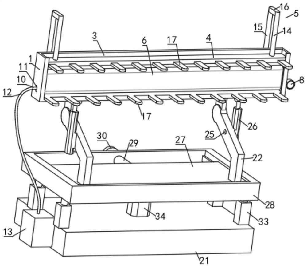 An automobile door sill welding positioning device