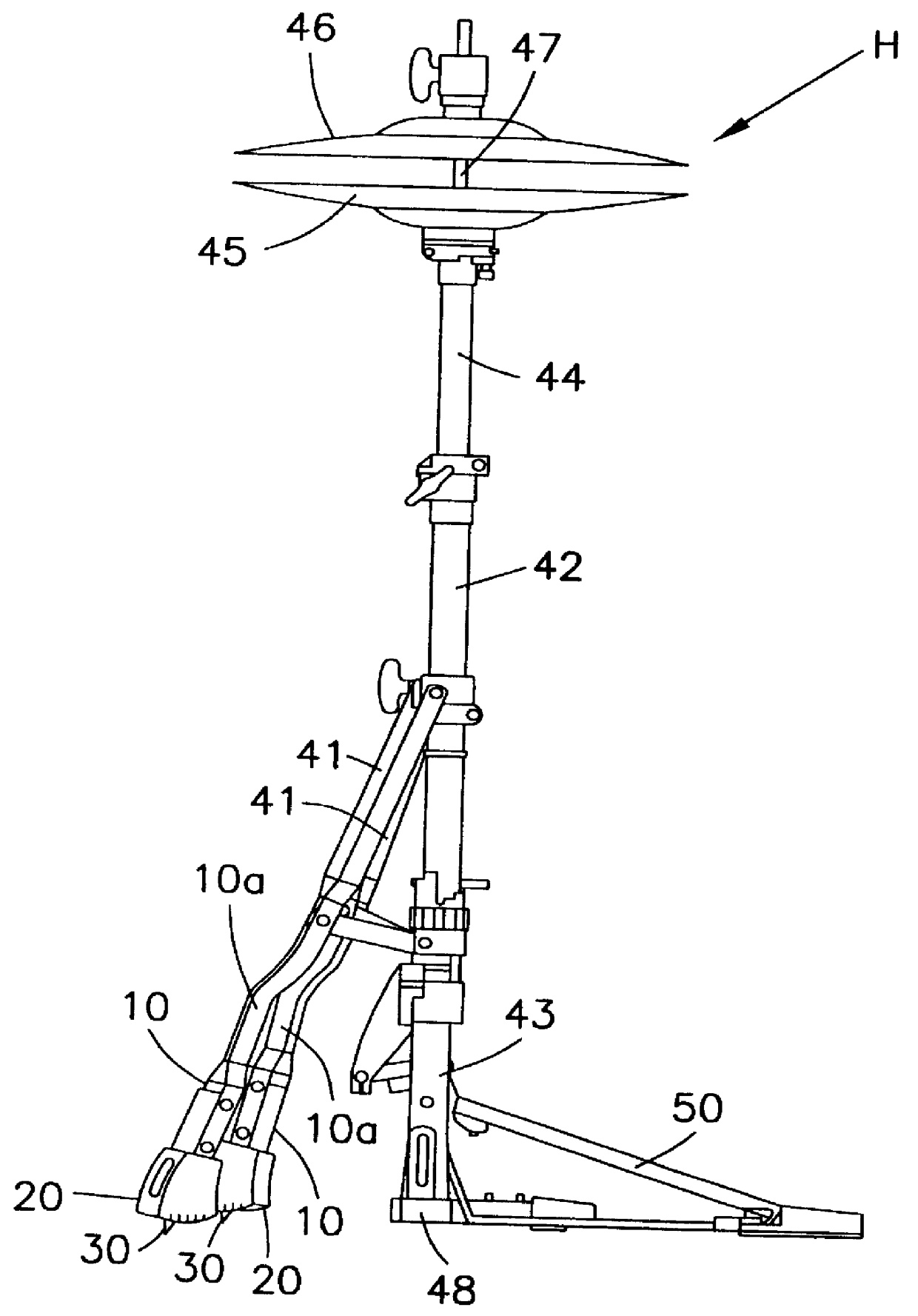 Tip structure for support leg of musical instrument stand