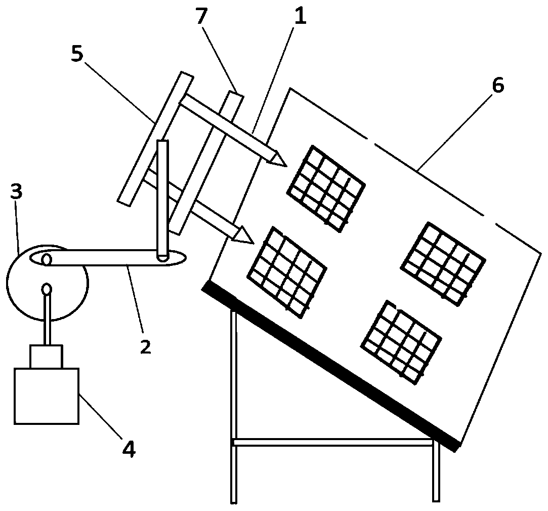 Solar cell panel cleaning device