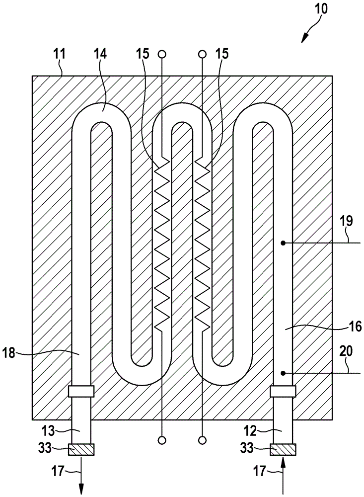 Electric bare wire continuous heater and method for controlling same