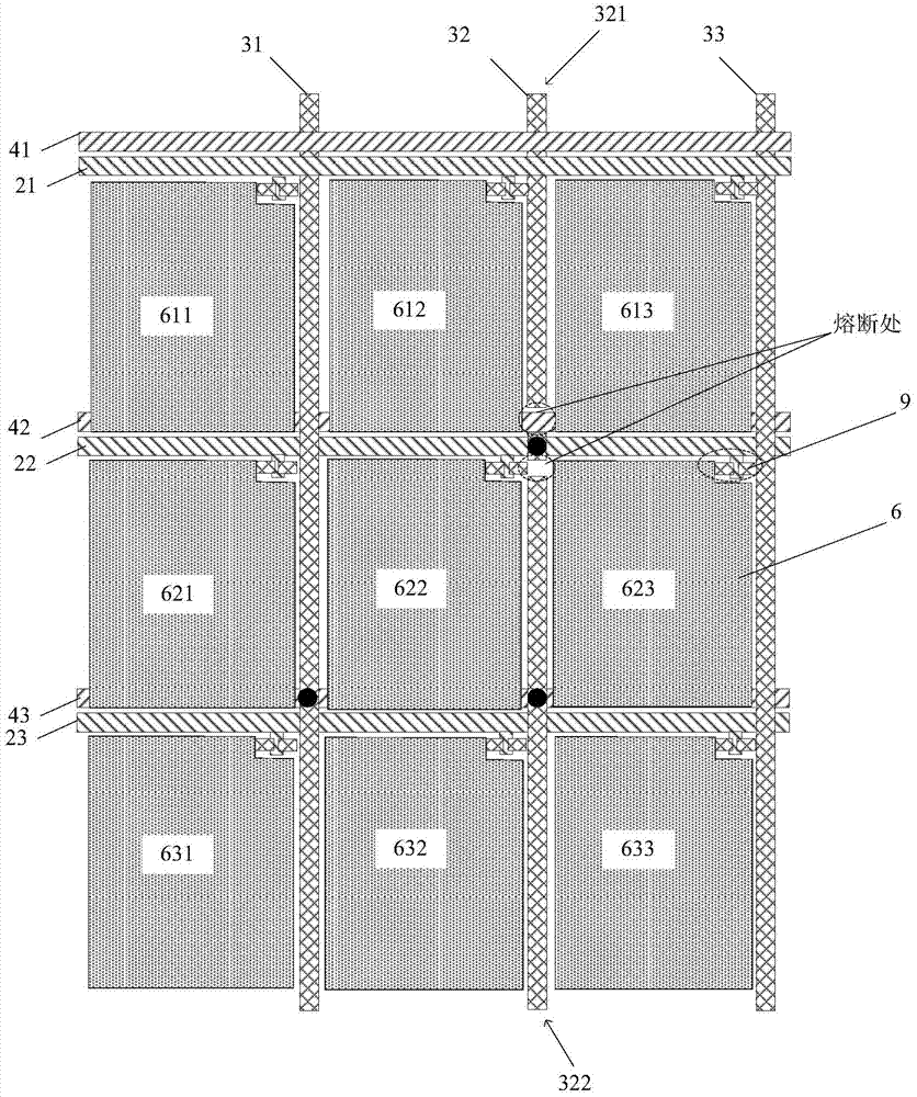 Array substrate and restoration method, test method and manufacture method thereof, and display apparatus