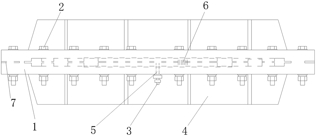 Multichannel waterproof test device for shield tunnel segment joints