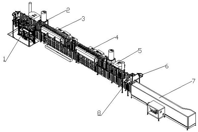 A two-spray-one-solid equipment and process using composite coating anti-corrosion workpiece