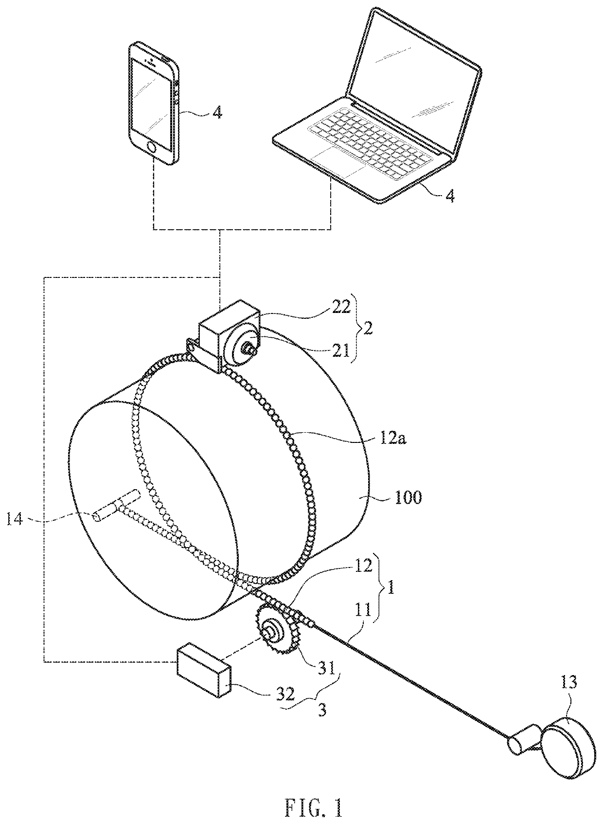 Apparatus for measurement of a limb circumference, a device for measurement of a limb compliance comprising the same and a device used in the treatment of lymphedema comprising the same