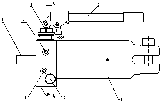 Internal circulating type hydraulic telescoping cylinder