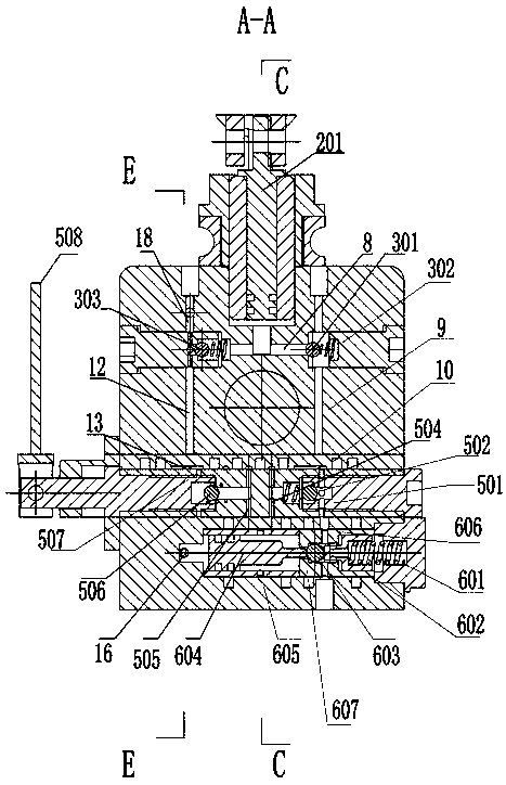 Internal circulating type hydraulic telescoping cylinder